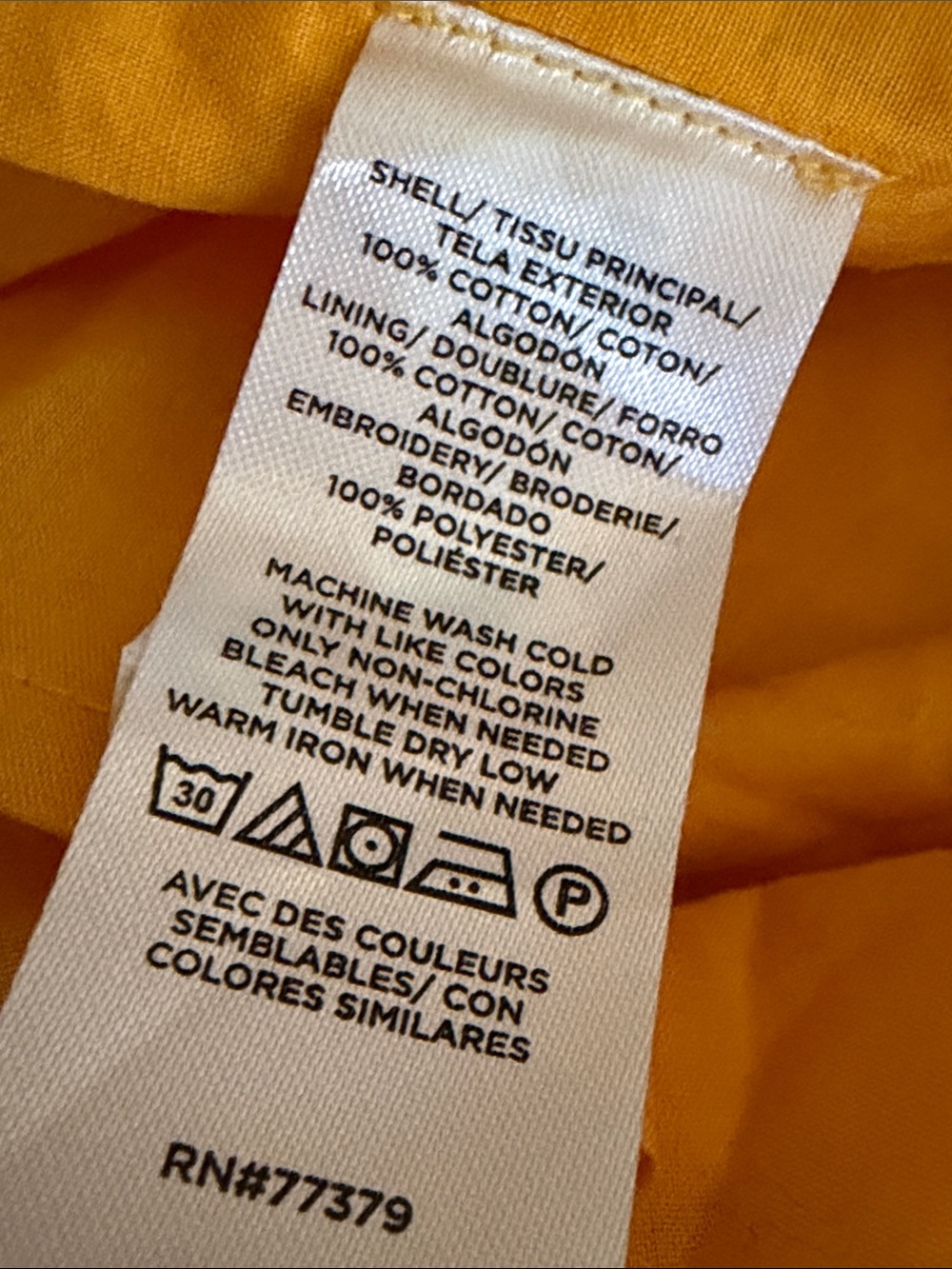 ANN TAYLOR Yellow Floral Embroidered V-Neck Mini A Line Dress Resort Travel M - Picture 11 of 11